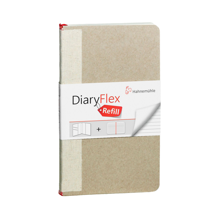 Hahnemuhle DiaryFlex Refill with Lined Pages for Notebook, 100gsm, 4" x 7" Portrait, 80 Sheets (160 Pages)
