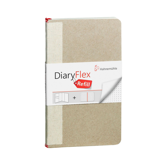 Hahnemuhle DiaryFlex Refill with Dotted Pages for Notebook, 100gsm, 4" x 7" Portrait, 80 Sheets (160 Pages)
