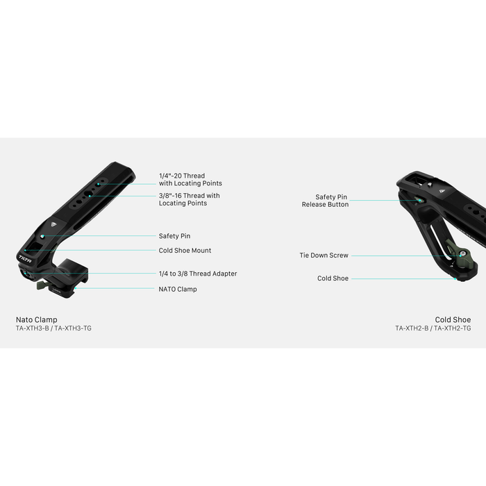 Tilta Xeno Top Handle with Cold Shoe - Black