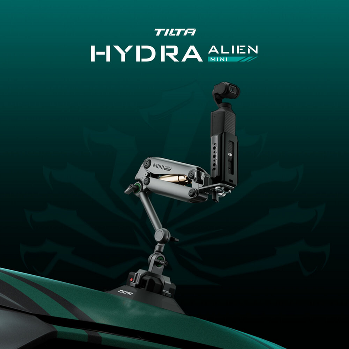 Tilta Hydra Alien Mini Car Mount with Regular Suction Cup - Titanium Gray