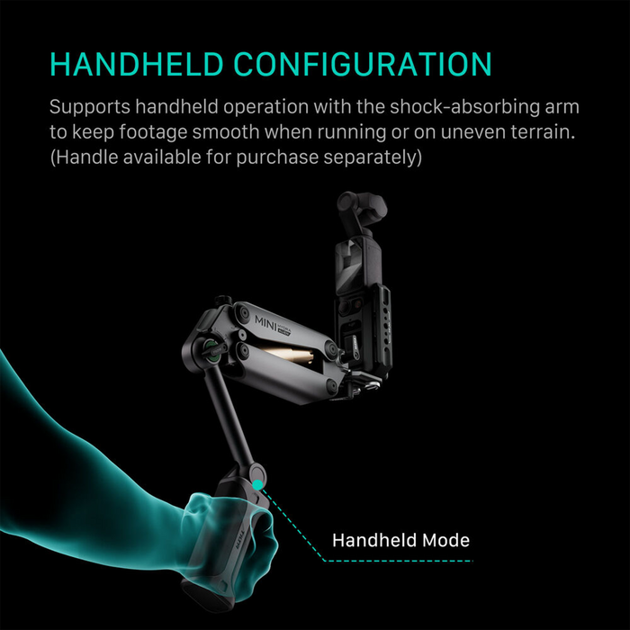 Tilta Hydra Alien Mini Car Mount with Regular Suction Cup - Titanium Gray