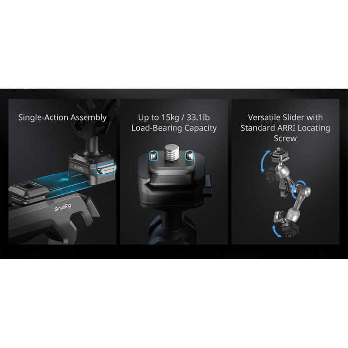 SmallRig HawkLock H21 Quick Release Magic Arm with Ball Heads 4488