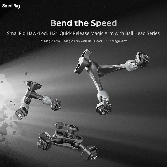 SmallRig HawkLock H21 Quick Release Rosette Magic Arm 7" 4490
