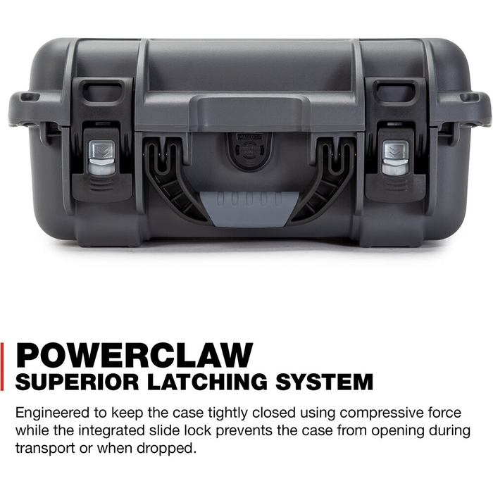 Nanuk 915 Medium-Series Protective Case with Cubed Foam & Lid Foam - Graphite