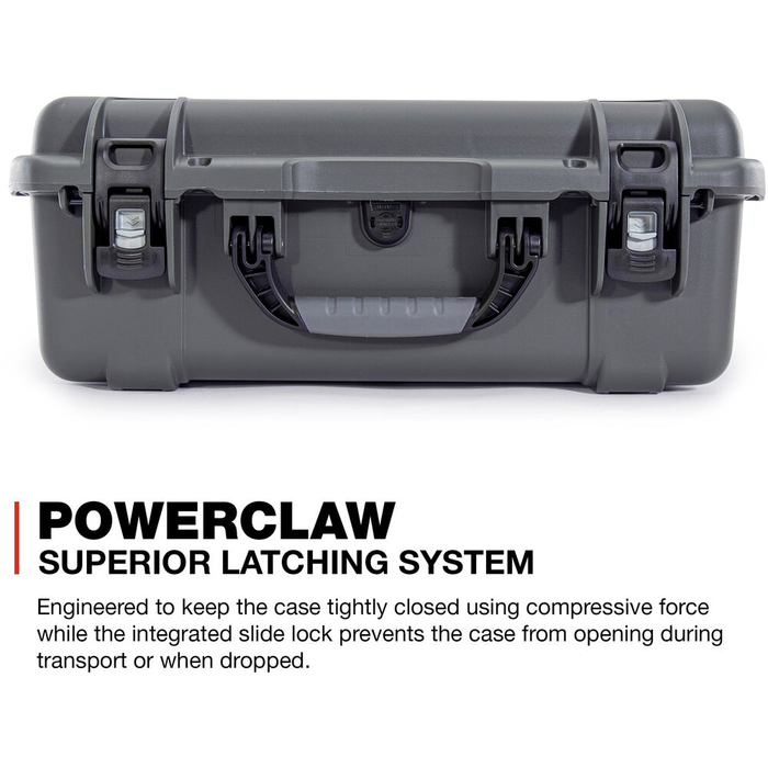 Nanuk 940 Wheeled Protective Case with Cubed Foam & Lid Foam - Graphite