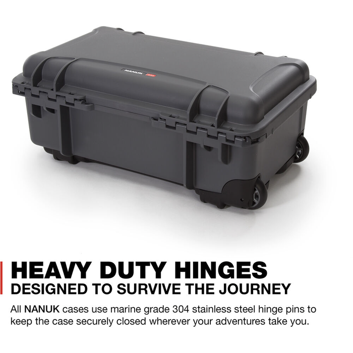 Nanuk 935 Wheeled Pro Photo Kit Protective Case with Padded Dividers & Lid Organizer - Graphite