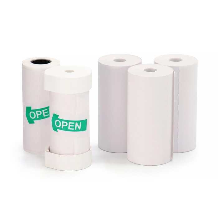 Kidamento Instant Print Thermal Paper Refill Set for Model P, 3 Regular & 2 Adhesive Rolls