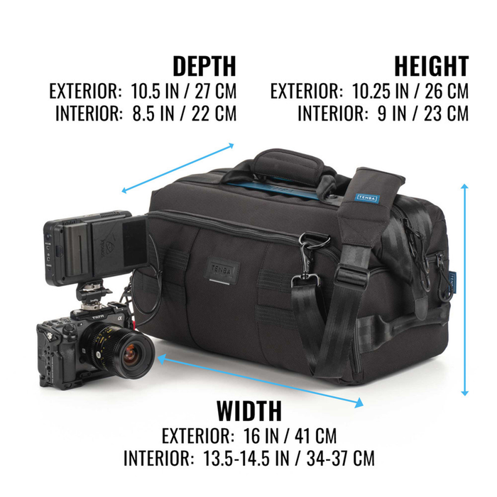 Tenba Cineluxe V2 Shoulder Bag 16, 18L - Black