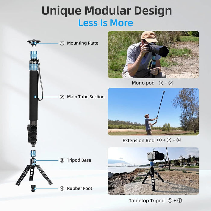 Sirui P-424FS 4-Section Carbon Fiber Monopod