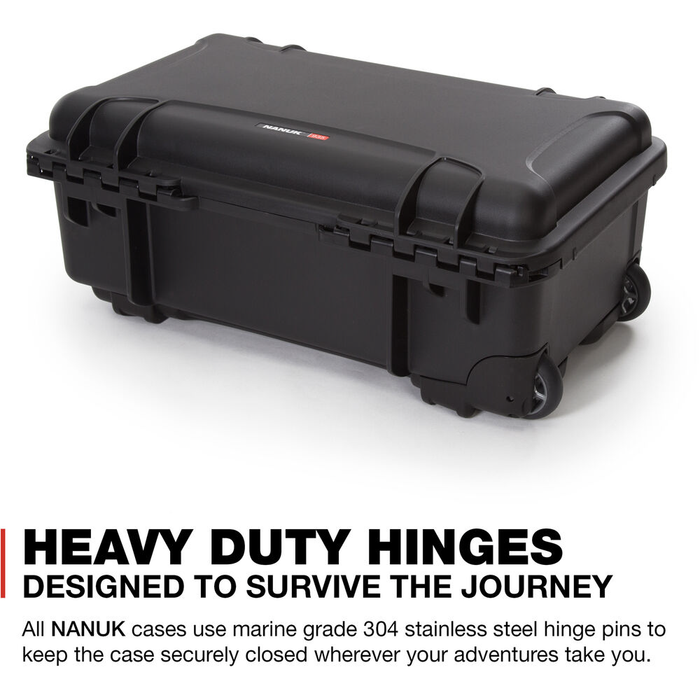 Nanuk 935 Wheeled Pro Photo Kit Protective Case with Padded Dividers & Lid Organizer - Cyan