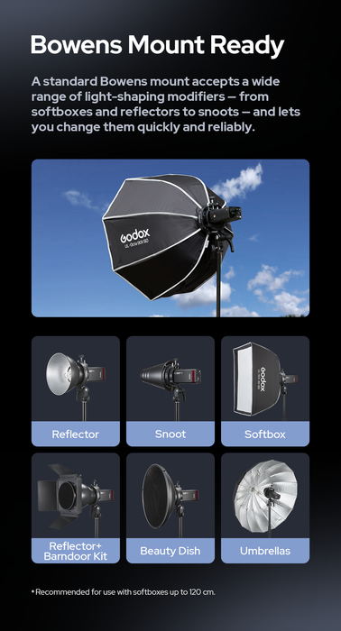 Godox S3 Speedlite Bracket (Bowens Mount)