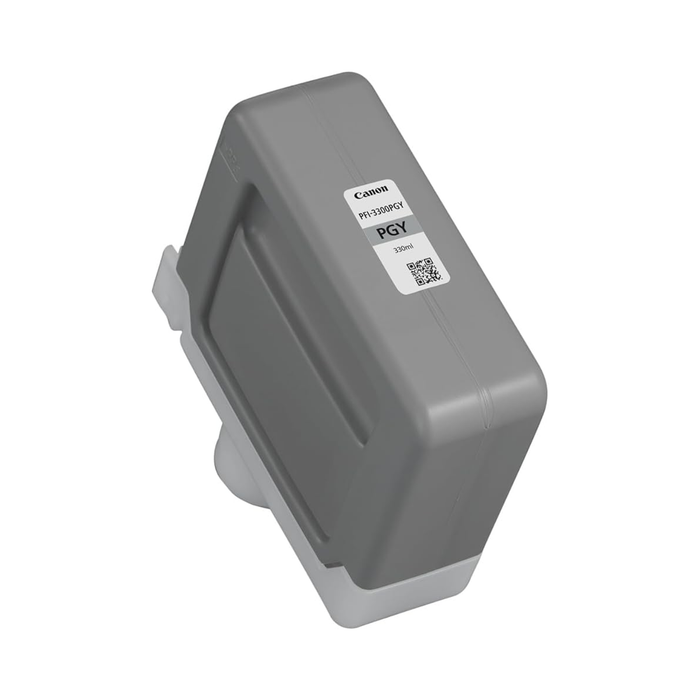 Canon PFI-3300 Photo Gray Pigment Ink Cartridge for Select imagePROGRAF PRO Series Printers - 330mL