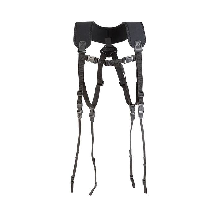 Op/Tech Dual Harness Strap with 3/8" Connectors, Regular 20-31" - Black