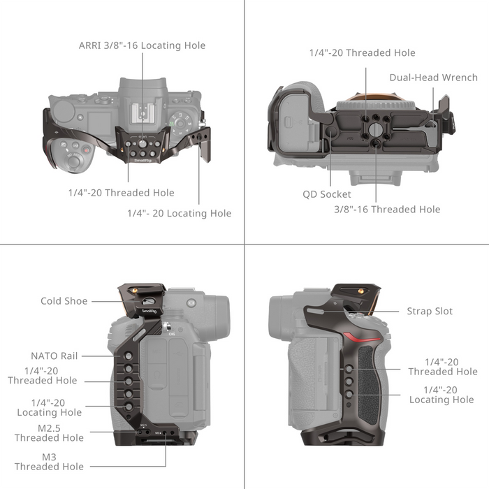 SmallRig "Night Eagle" Camera Cage for Nikon Z6 III 4521