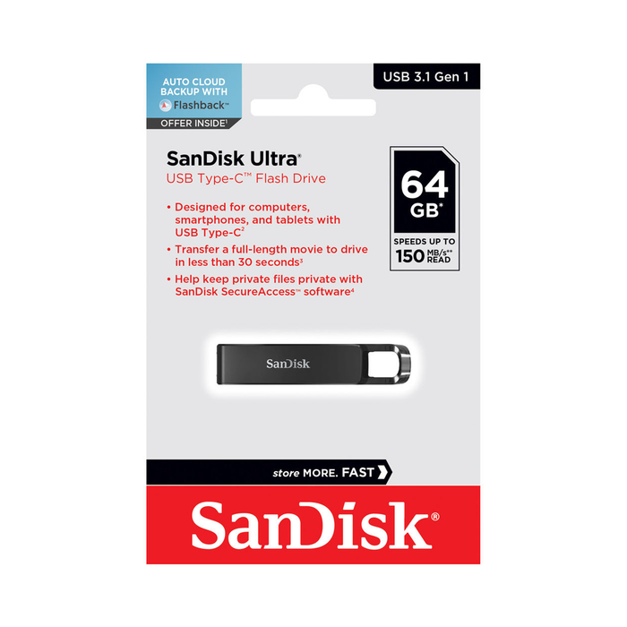 SanDisk 64GB Ultra USB Type-C Flash Drive