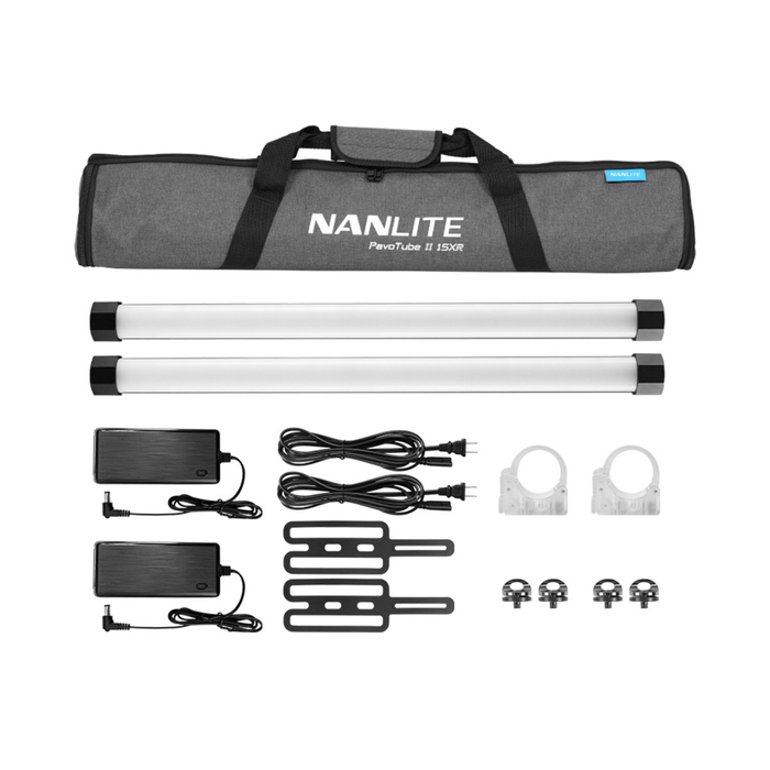 Nanlite PavoTube II 15XR 2' CRMX LED Pixel Tubes with Internal Battery 2-Light Kit