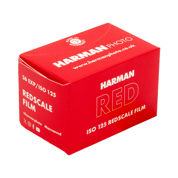 Harman Red 125 Redscale Color Negative - 35mm Film, 36 Exposures, Single Roll
