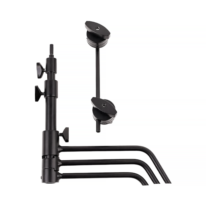 Matthews 5" Pocket C-Stand with 1/4"-20 Adapter Black