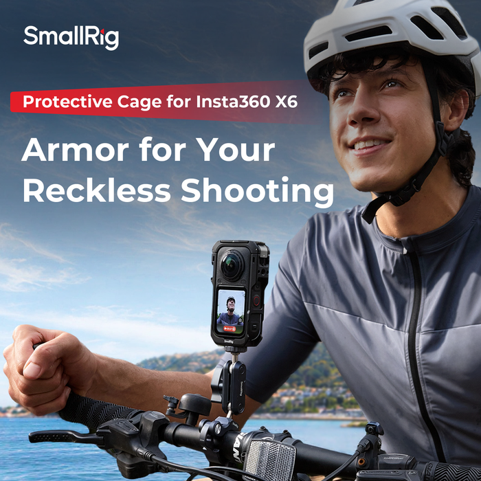 SmallRig Multifunctional Protective Cage with Silicone Cover for Insta360 X6 6965