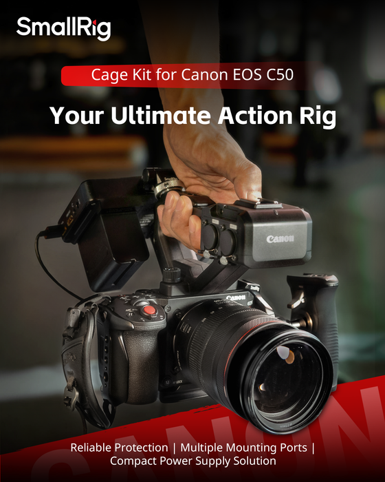 SmallRig Camera Cage Kit for Canon EOS C50 with XLR Extension 5657