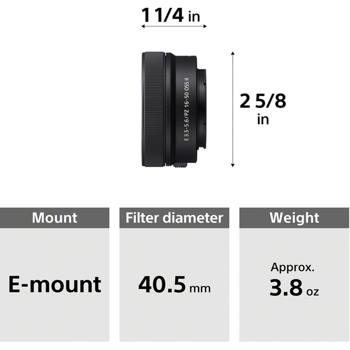 Sony Alpha a6400 Mirrorless Camera with 16-50mm f/3.5-5.6 II Lens