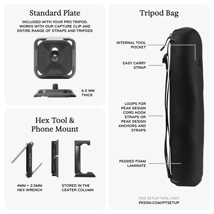 Peak Design Pro Carbon Fiber Tripod with Ball Head