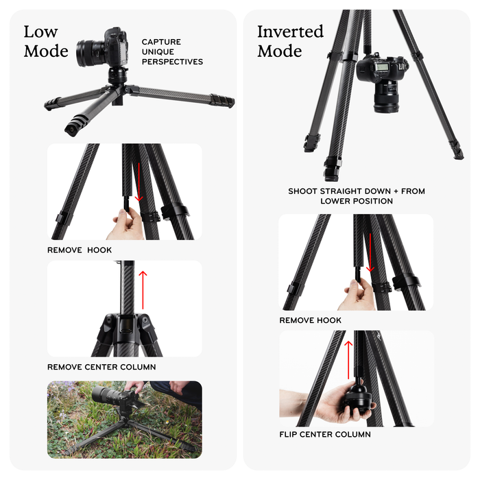 Peak Design Pro Carbon Fiber Tripod with Ball Head