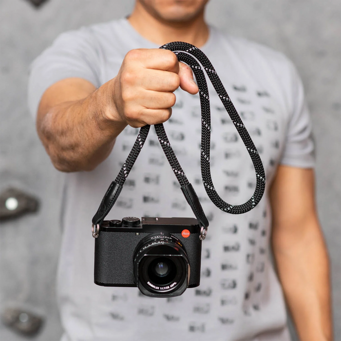 Cooph Leica Rope Strap with Split Ring, 49.6" (26cm) - Black Reflective