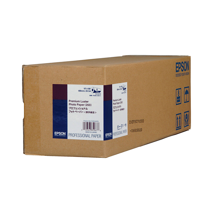 Epson Premium Luster Photo Inkjet Paper, 16" x 100' - Roll Paper