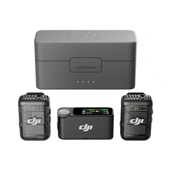 DJI Mic 2 2-Person Compact Digital Wireless Microphone System/Recorder 2.4 GHz - 2 TX + 1 RX