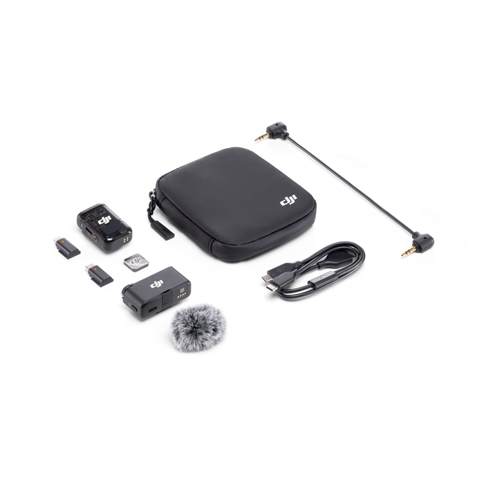 DJI Mic 2 Compact Digital Wireless Microphone System/Recorder 2.4 GHz - 1 TX + 1 RX