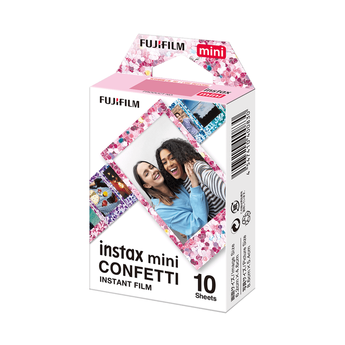 Fujifilm Instax Mini Instant Film, Confetti Frame - 10 Exposures