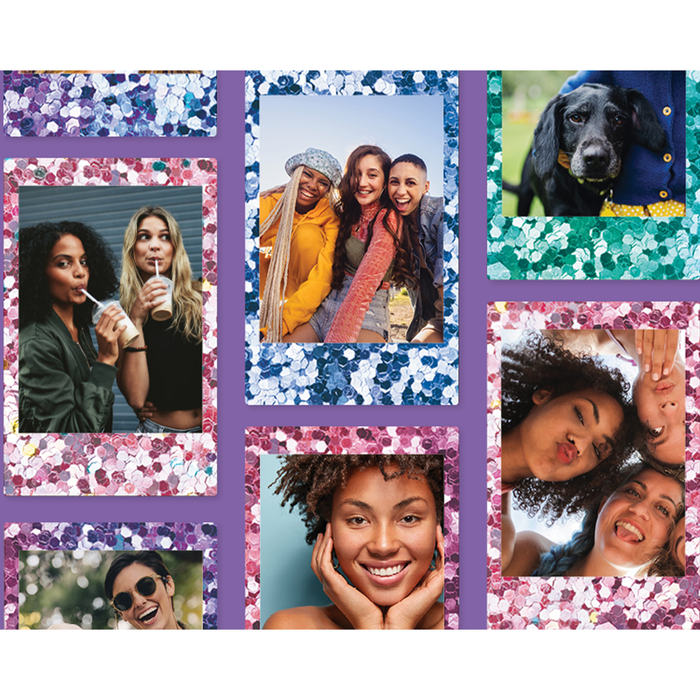 Fujifilm Instax Mini Instant Film, Confetti Frame - 10 Exposures