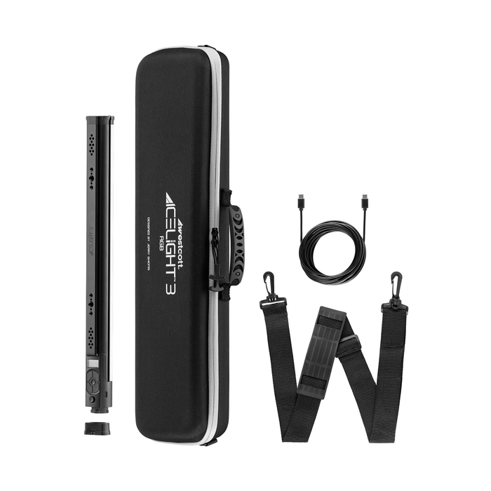 Westcott Ice Light 3 RGBWW LED Tube Light AC Power Kit