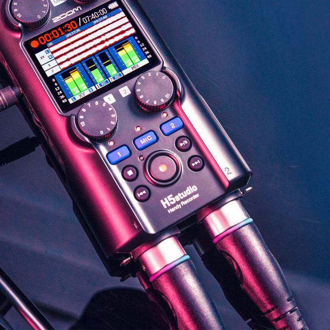 Zoom H5studio 4-Track Handy Recorder with 32-Bit Float Recording