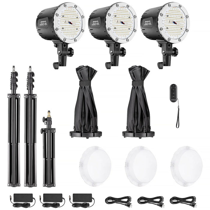 Westcott U60-B Bi-Color LED 3-Light Softbox Kit