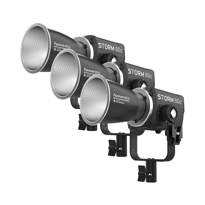 Aputure Storm 80c LED Monolight 3-Light Kit