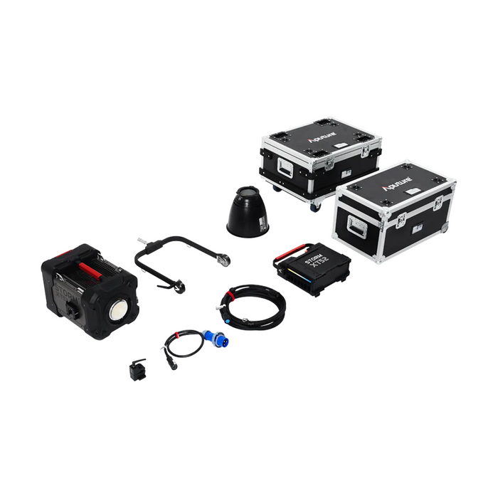 Aputure STORM XT52 Point-Source LED Monolight with Bare Leads (Light with Dual Flight Cases)
