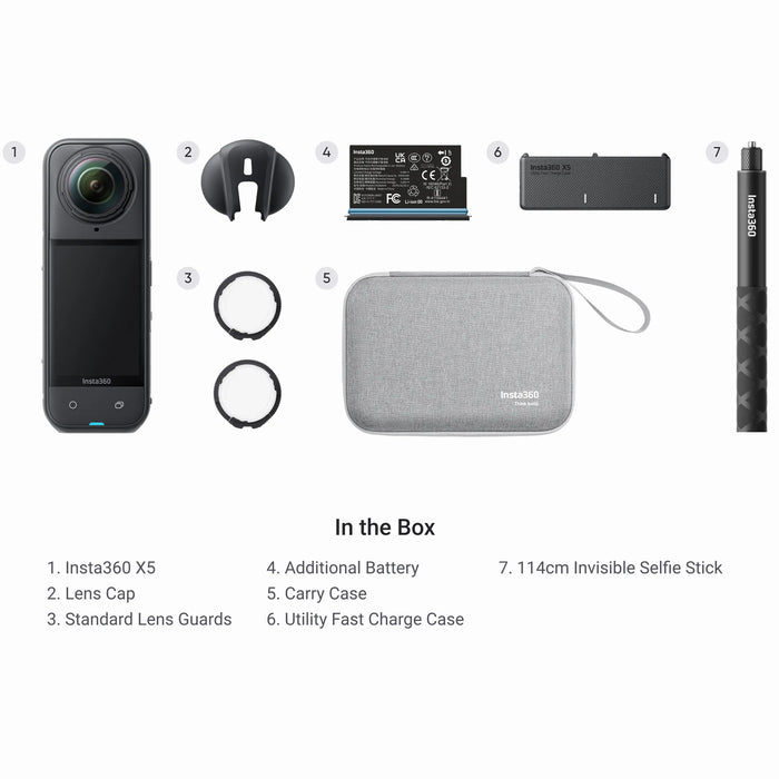 Insta360 X5 Action Camera Essentials Bundle