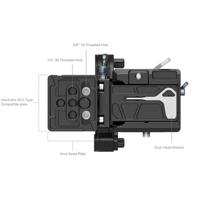 SmallRig Rotatable Horizontal-to-Vertical Mount Plate Kit for Select Sony A-Series, FX3 & FX30 Cameras 4244