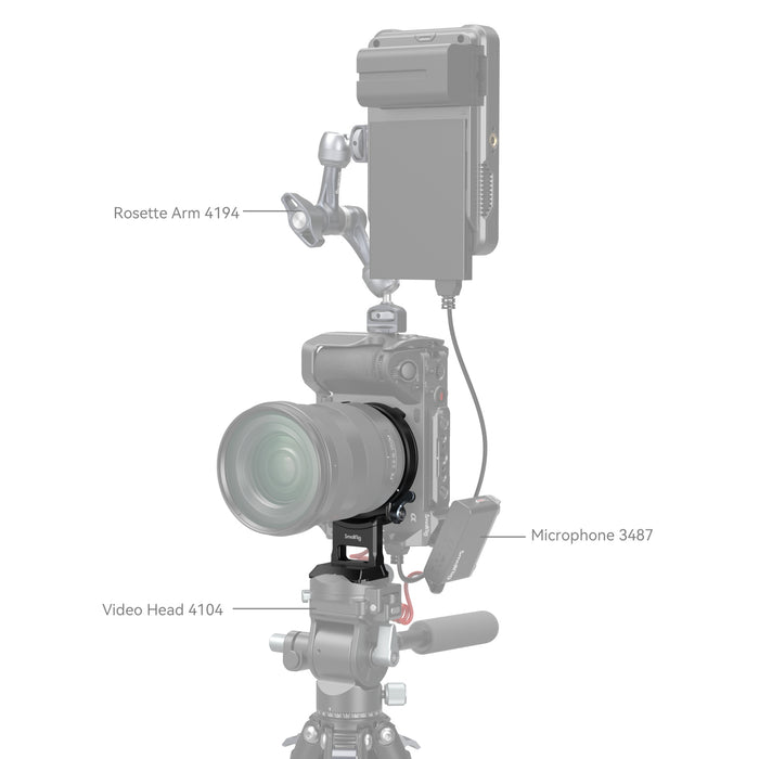 SmallRig Rotatable Horizontal-to-Vertical Mount Plate Kit for Select Sony A-Series, FX3 & FX30 Cameras 4244