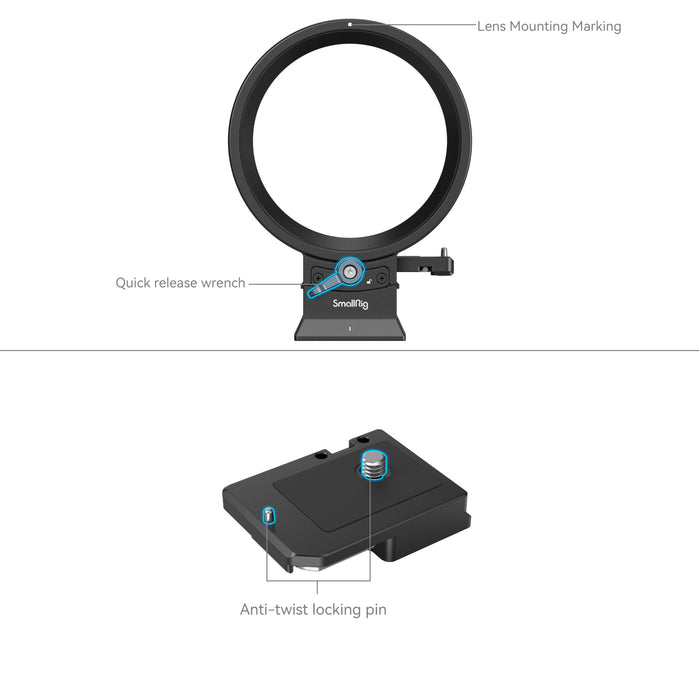 SmallRig Rotatable Horizontal-to-Vertical Mount Plate Kit for Select Canon R-Series Cameras 4300
