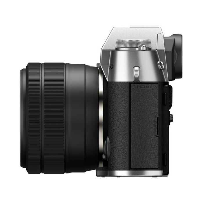 Fujifilm X-T50 Mirrorless Camera with XC 15-45mm f/3.5-5.6 OIS PZ Lens - Silver