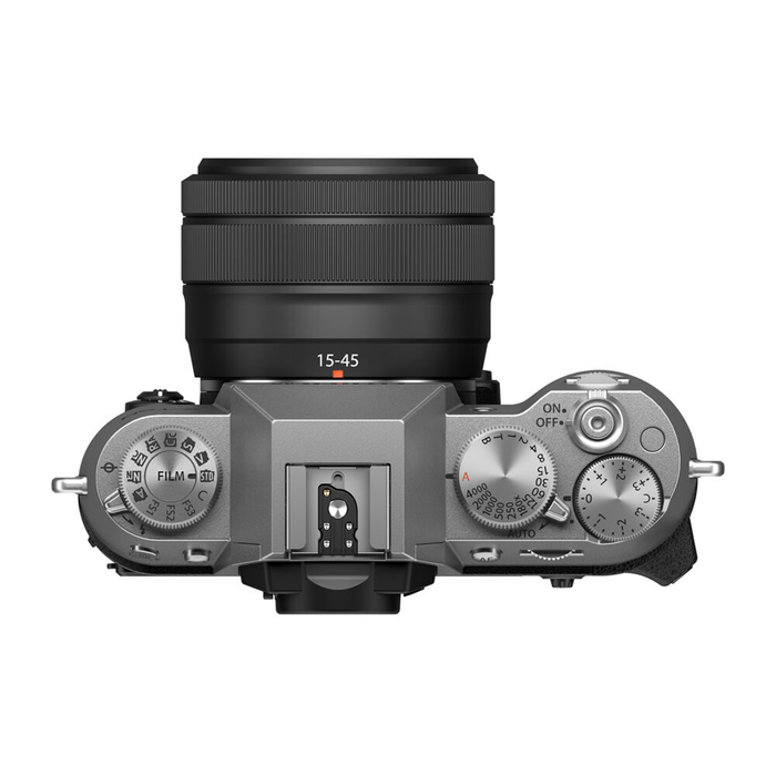 Fujifilm X-T50 Mirrorless Camera with XC 15-45mm f/3.5-5.6 OIS PZ Lens - Silver