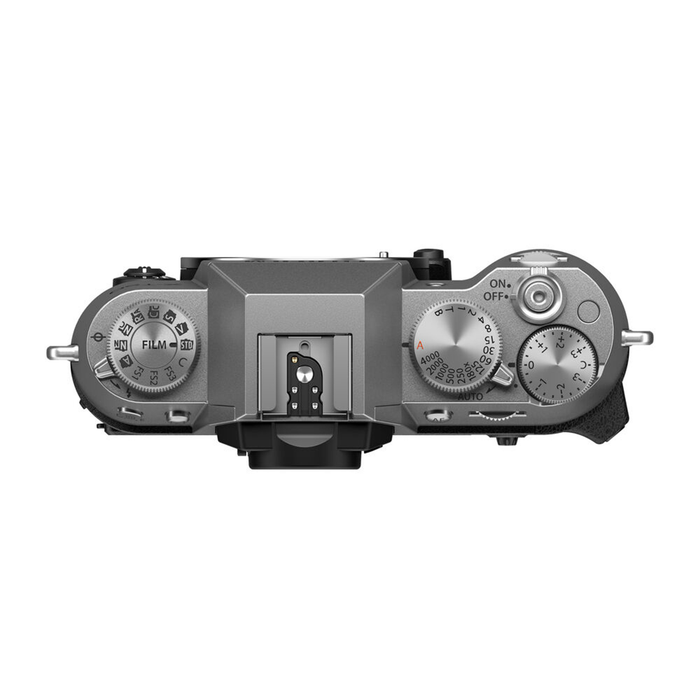Fujifilm X-T50 Mirrorless Camera with XC 15-45mm f/3.5-5.6 OIS PZ Lens - Silver