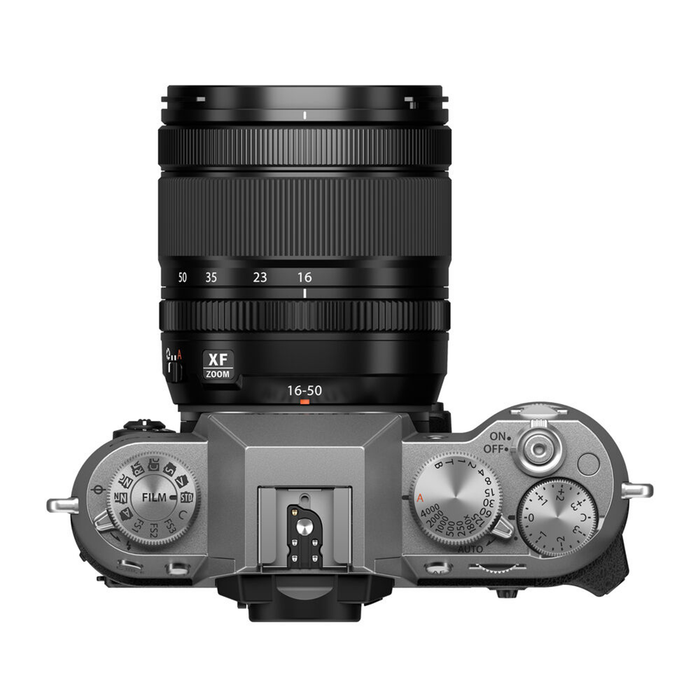 Fujifilm X-T50 Mirrorless Camera with XF 16-50mm f/2.8-4.8 R LM WR Lens - Silver