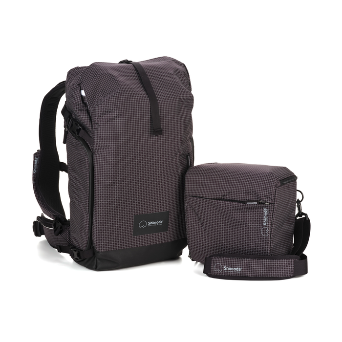 Shimoda Sidecountry 28 Backpack Starter Kit with Medium Modular Top Loader - Black/White