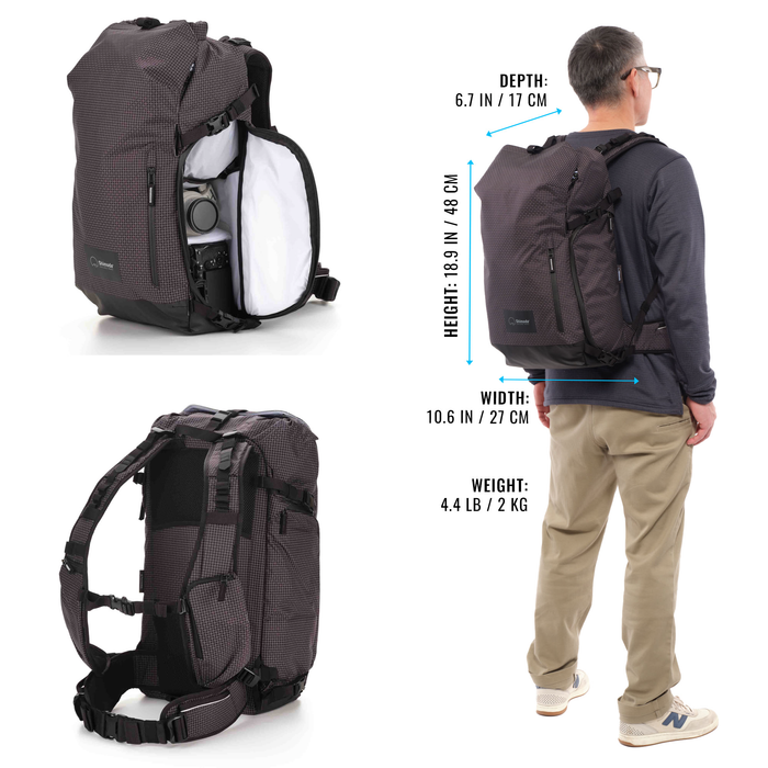 Shimoda Sidecountry 28 Backpack Starter Kit with Medium Modular Top Loader - Black/White