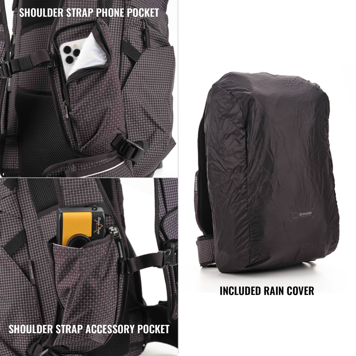 Shimoda Side Lite 22 Backpack Starter Kit with Medium Modular Top Loader - Black/White