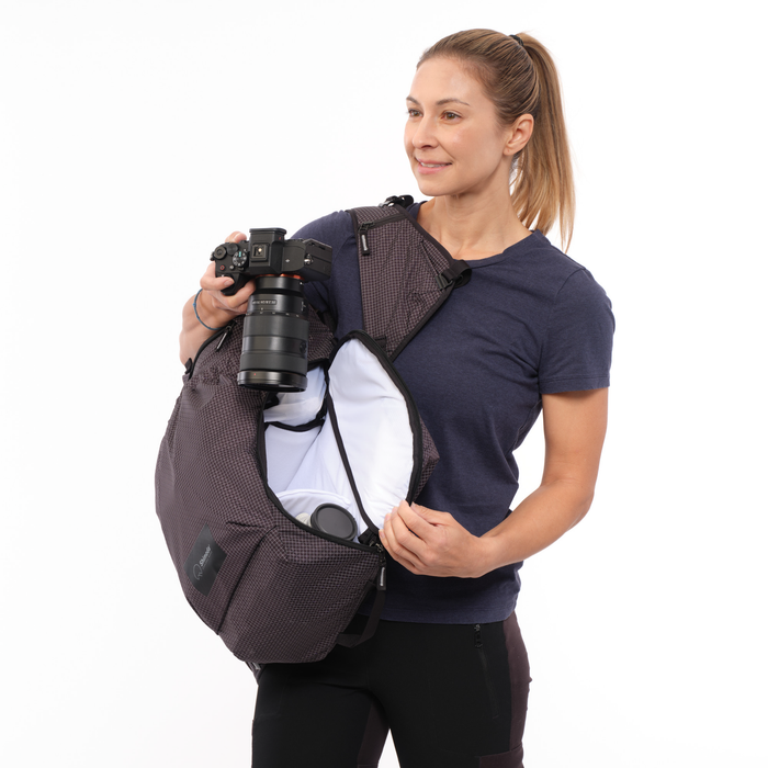 Shimoda Side Lite 22 Backpack Women's Starter Kit with Medium Modular Top Loader - Black/White